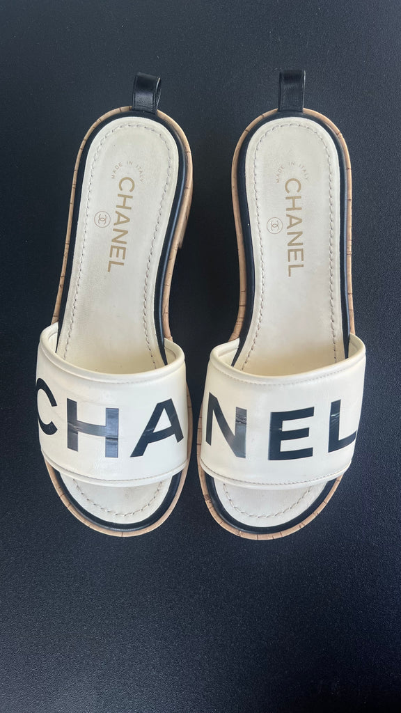Mules Chanel beige