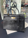 Sac à main en crocodile Kelly 35