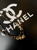 Sautoir perles bois Chanel