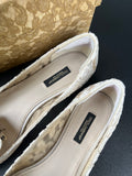 Mocassin D&G dentelle écru bijoux