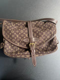 Sac Louis Vuitton besace "Saumur" marron toile