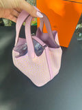 Sac picotin Hermès Lucky daisy 18 cm