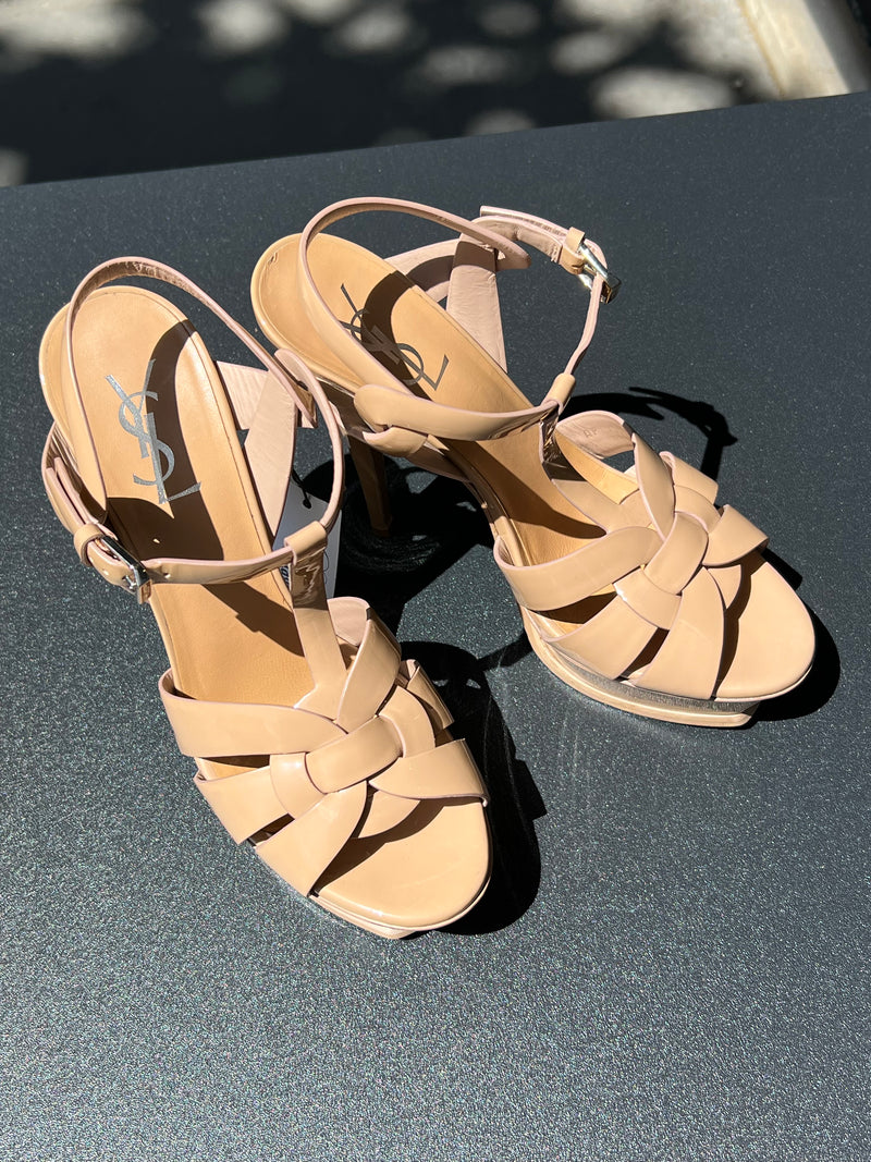 Sandales YSL "Muse" nude