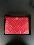 Pochette Chanel « 19 » rouge