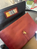 Pochette Ines de la Fressange bordeau avec housse