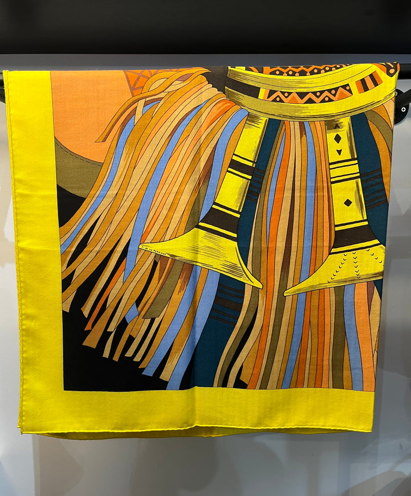 Étole Hermès Cuirs du désert