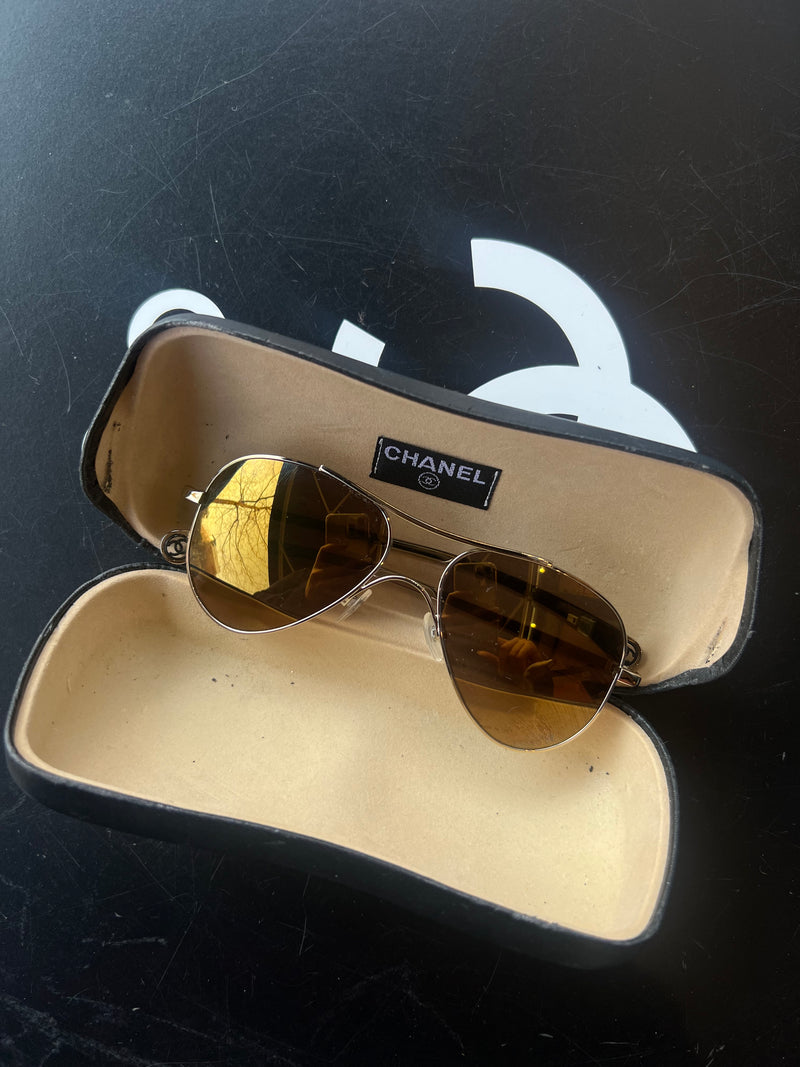Solaire Chanel aviateur doré