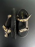 Sandales Dior léopard/noir