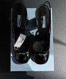 Slingback Prada noir vernis