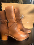 Bottines Louboutin Cuir camel