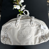 Sac Chanel Bowling blanc