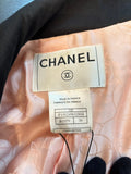 Veste Chanel pied tweed rose et noir