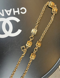 Ceinture Céline dorée vintage triomphe