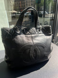 Sac/cabas Chanel Trianon noir avec housse
