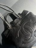 Sac/cabas Chanel Trianon noir avec housse