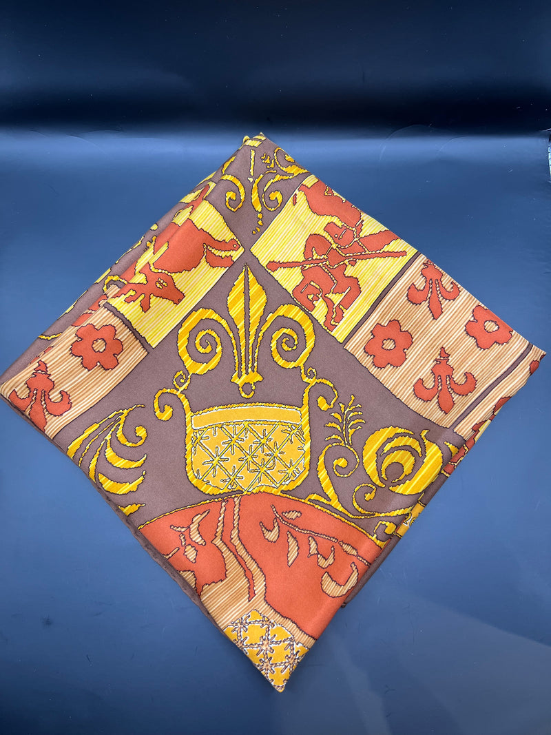 Foulard Hermès marron