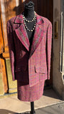 Tailleur jupe tweed rose Chanel