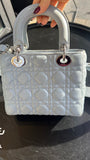 Sac C.Dior "Lady Dior" bleu ciel