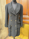 Robe manteau Chanel noir vintage