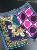 Short D&G jean et effet foulard