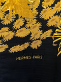 Étole Hermès Fleurs et Carlines