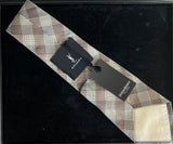 Cravate YSL à carreaux
