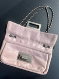 Sac Chanel rose poudré - argent (2003)