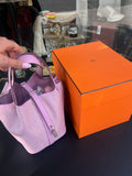 Sac picotin Hermès Lucky daisy 18 cm