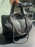 Sac/cabas Chanel Trianon noir avec housse