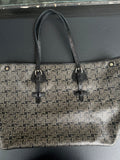 Cabas Céline noir/gris vintage