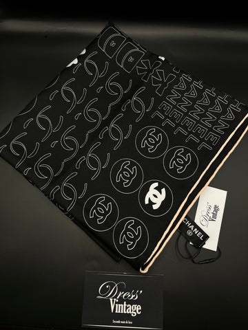 Foulard Chanel Noir