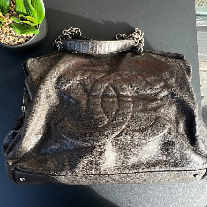 Cabas Chanel vintage marron