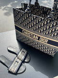 Claquette Dior bleu toile