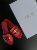 Mules Dior rose Montaigne