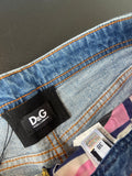 Short D&G jean et effet foulard