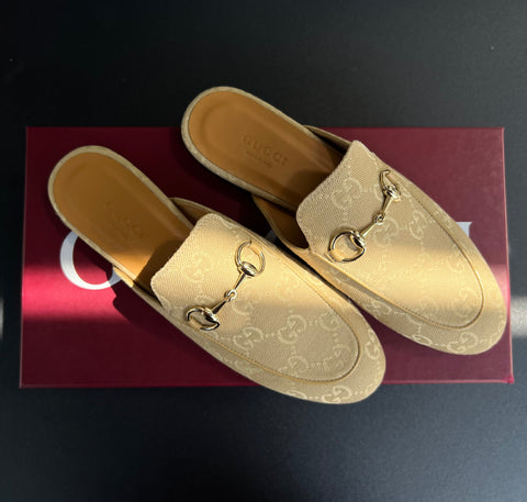 Mules Gucci Princetown monogramme