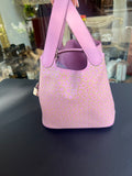 Sac picotin Hermès Lucky daisy 18 cm