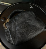 Sac Chanel noir vernis vieilli