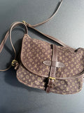 Sac Louis Vuitton besace "Saumur" marron toile