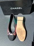Ballerines Chanel dégradé bleu/rose
