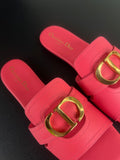 Mules Dior rose Montaigne