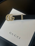 Ceinture Gucci noir et boucle doré