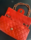 Sac Timeless classique cuir rouge