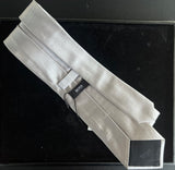 Cravate Hugo Boss gris satin