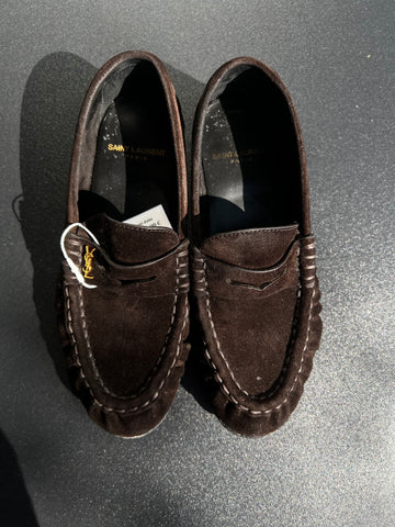 Mocassins YSL daim marron