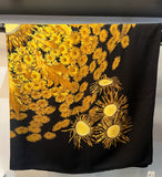 Étole Hermès Fleurs et Carlines