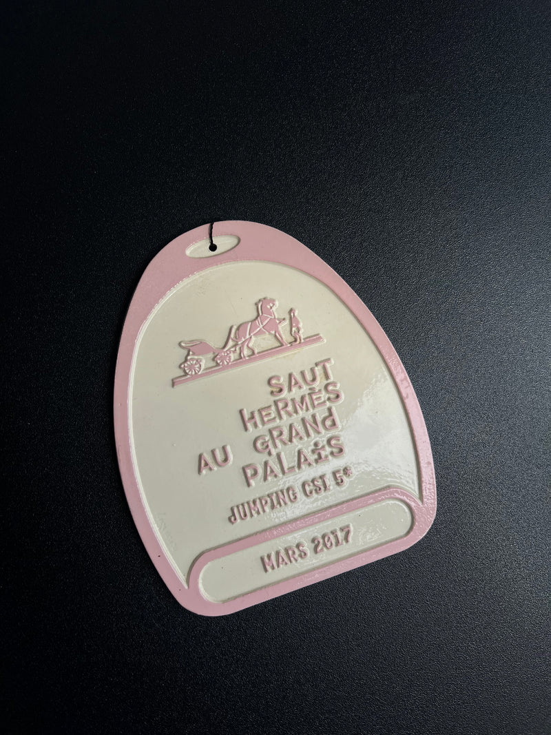 Plaque Hermès "le saut d'Hermes"