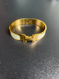 Bracelet Hermès clic H vert amande