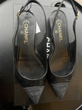 Slingback Chanel noir