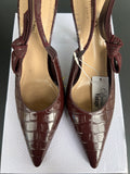 Slingback Dior J’adior embossé croco